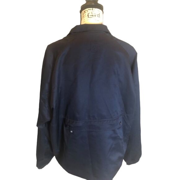 PGA Tour Jacket Wind And Rain Resistant Size Large Navy EUC - Picture 7 of 9